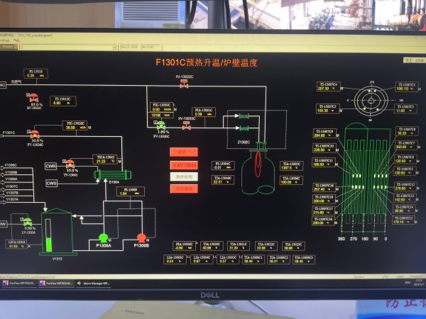 圖2 5月7日，3號氣化爐升溫實時畫面。.jpg